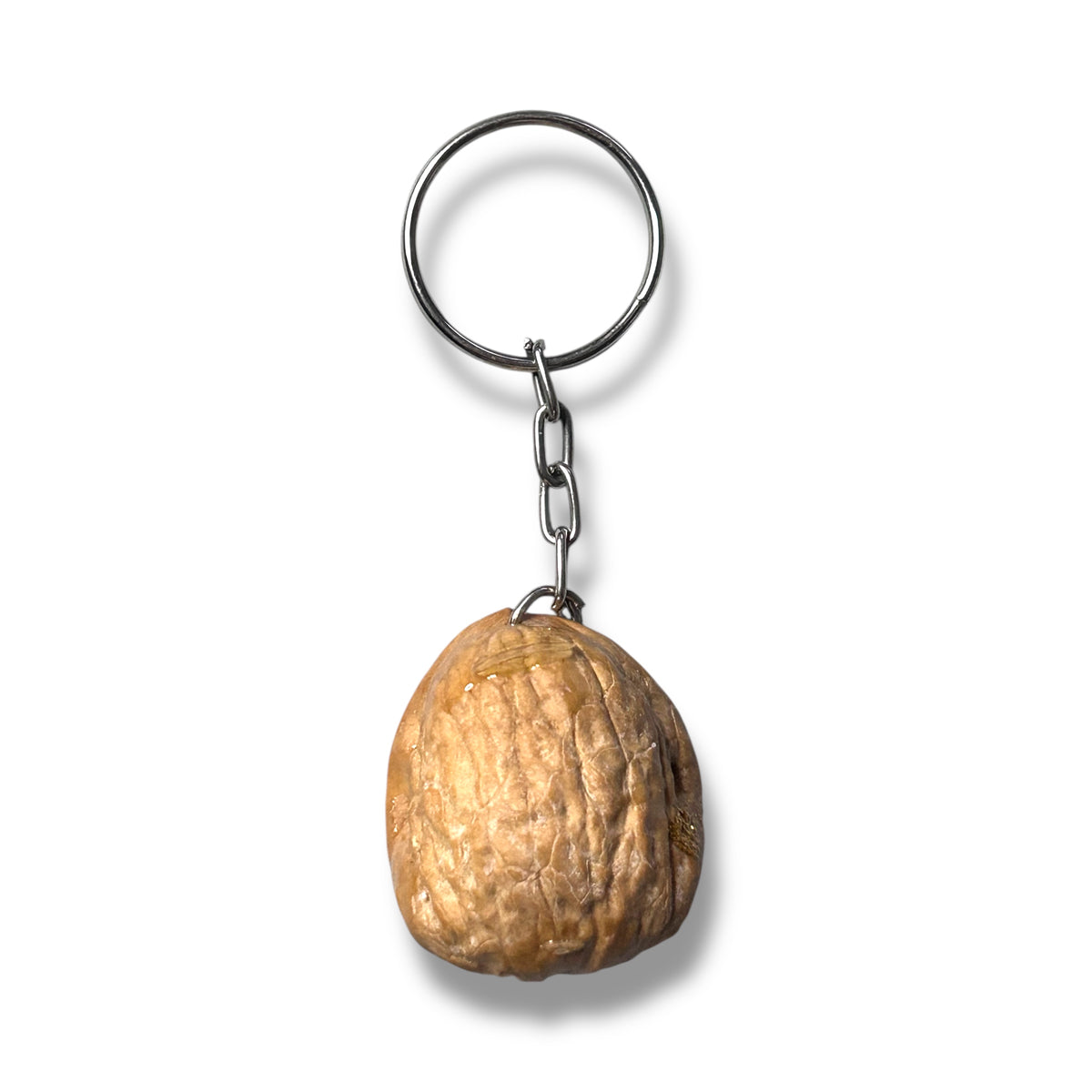Saint Michael Walnut Wood Keychain – Spiritual Protection On-the-Go