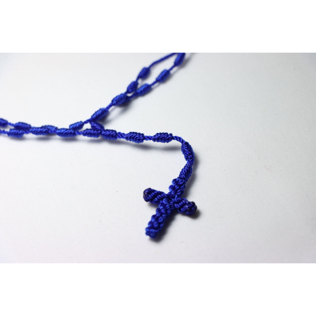 Royal Blue Rosary Cross