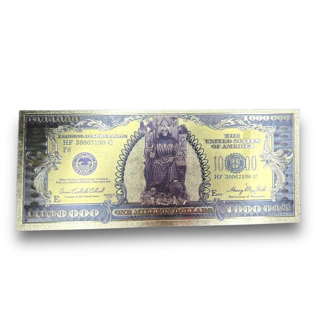 Gold Santa Muerte 1M Bill