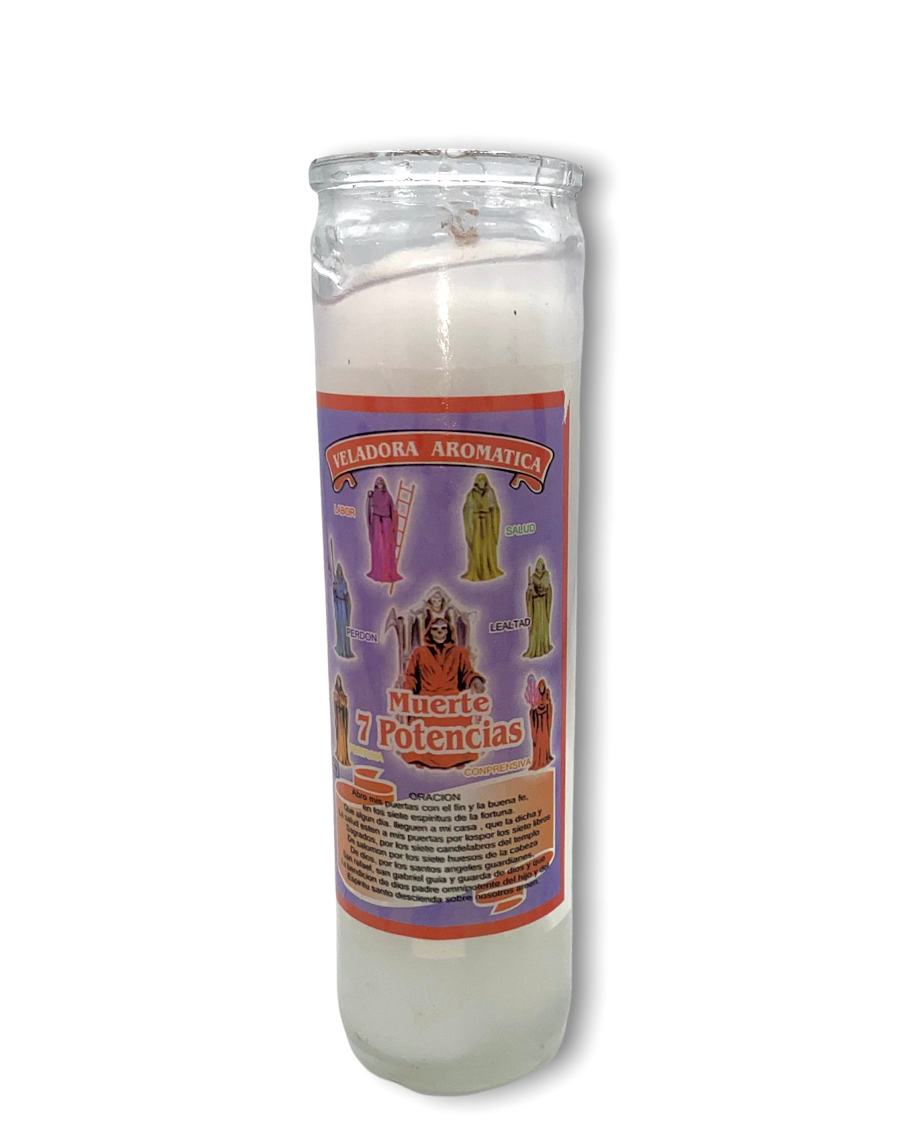 Siete Potencia Seven Powers Candle - White/Blanco