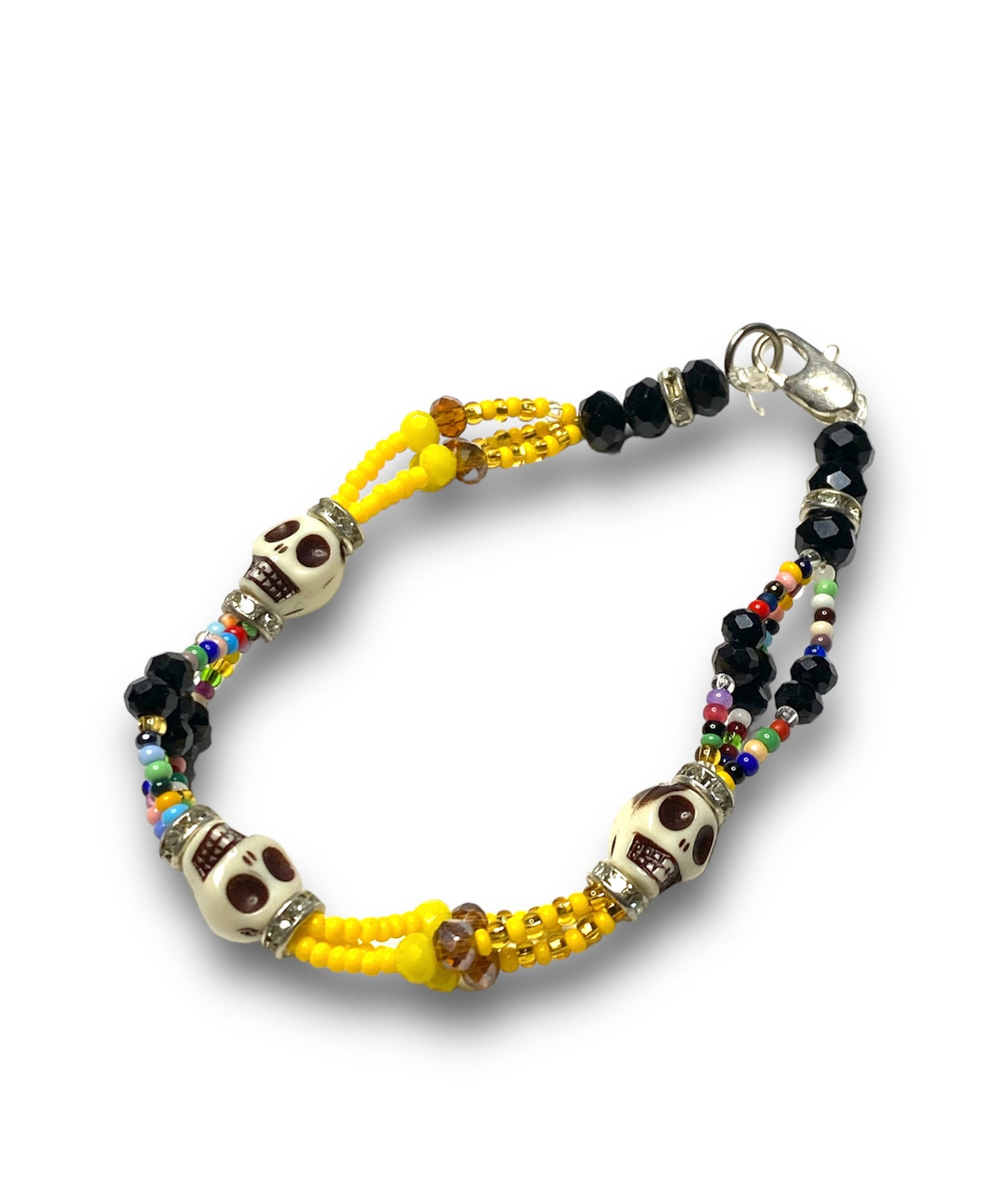 Yellow Seven Power Skull