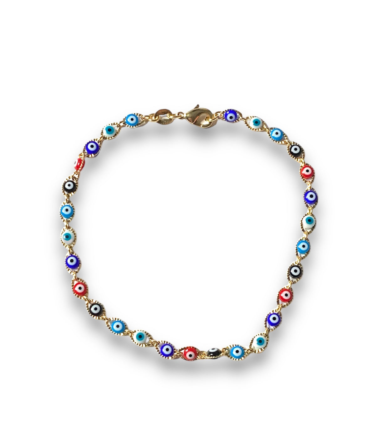 Colored Multi Nazar Anklet