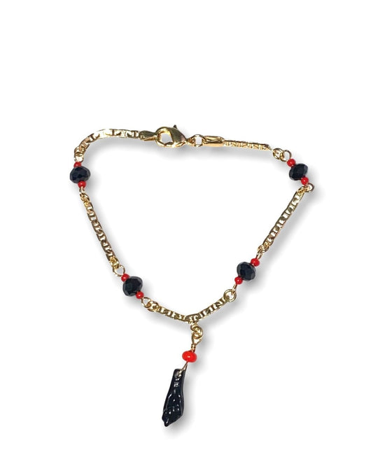 Gold Filled Azabache
