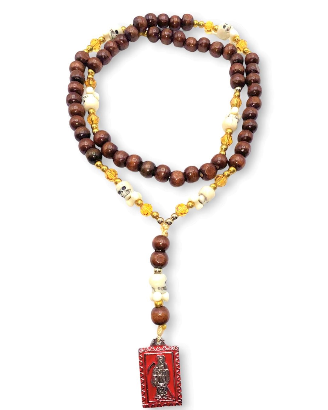 Red Wood Santa Muerte
