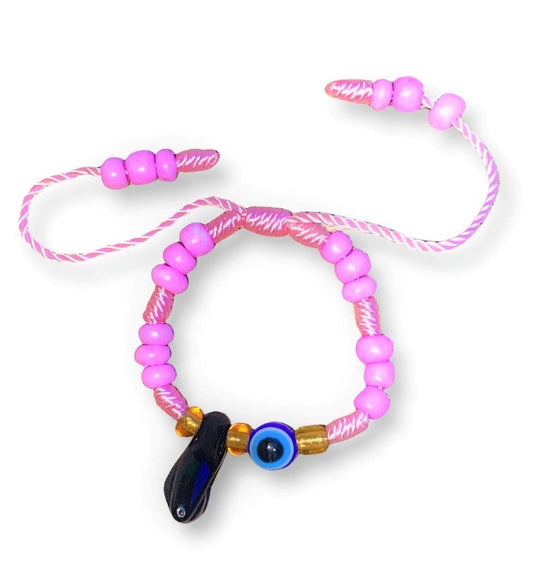 Pink Flamingo Evil Eye