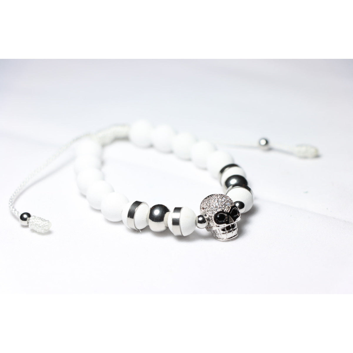 White and Silver Skull