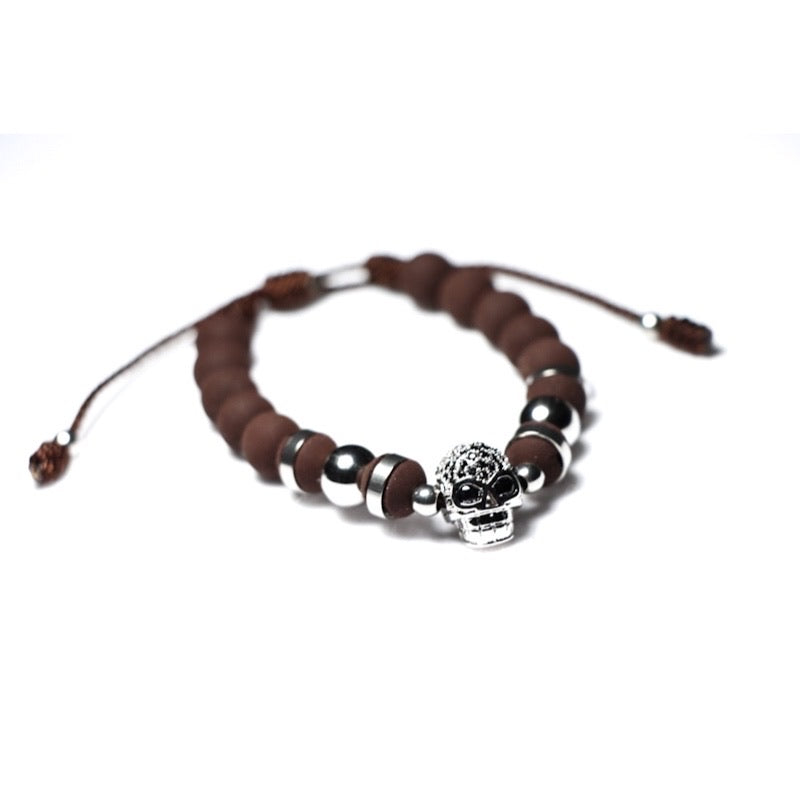 Brown & Silver Gold Skulls