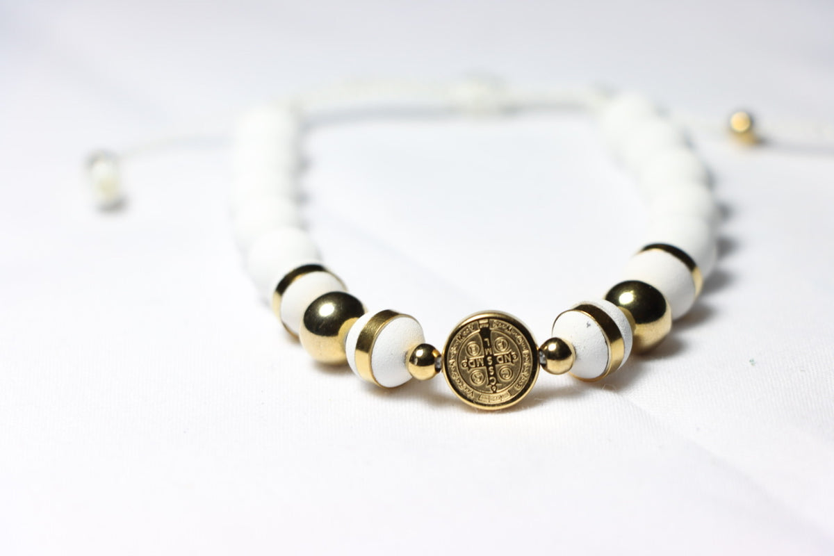White and Gold Saint Benito