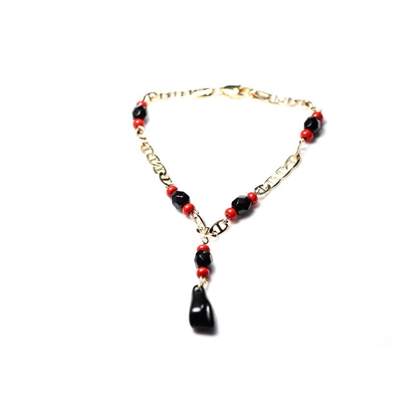Baby Azabache Gold Filled